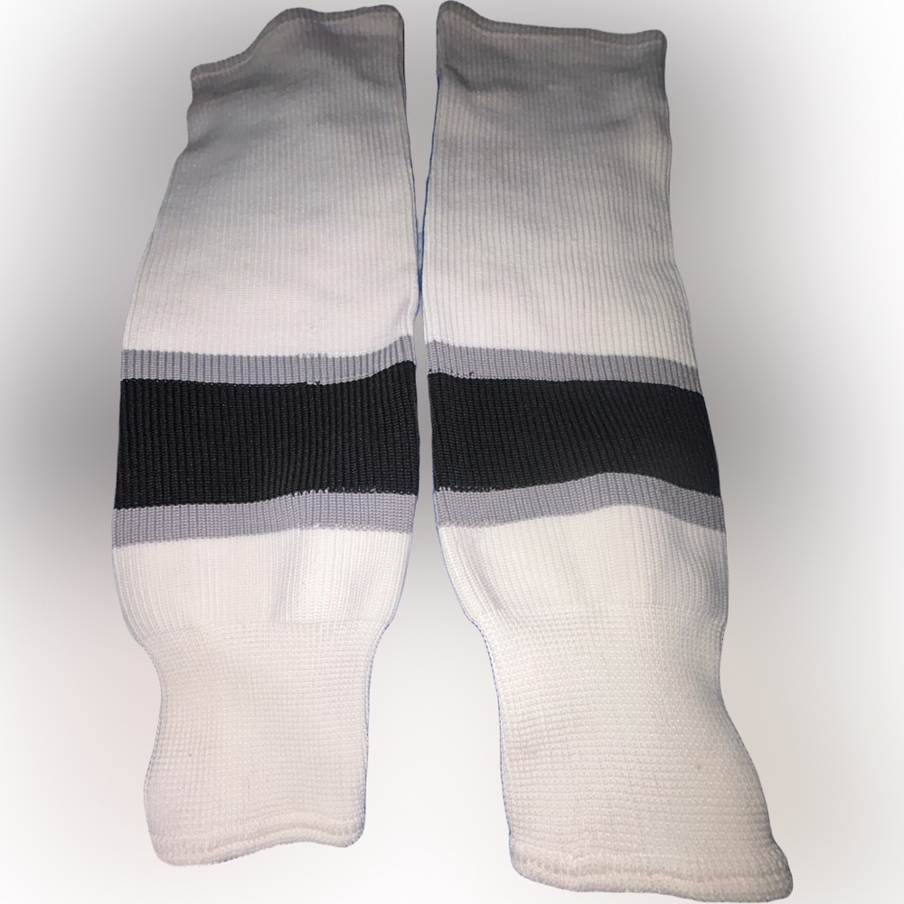 Classic White and Black Athletic Socks